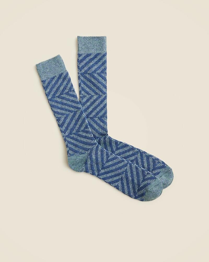 J.Crew Wool-blend zigzag socks Cover