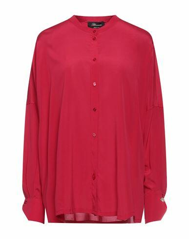 Blumarine Woman Shirt Garnet Silk, Elastane Cover