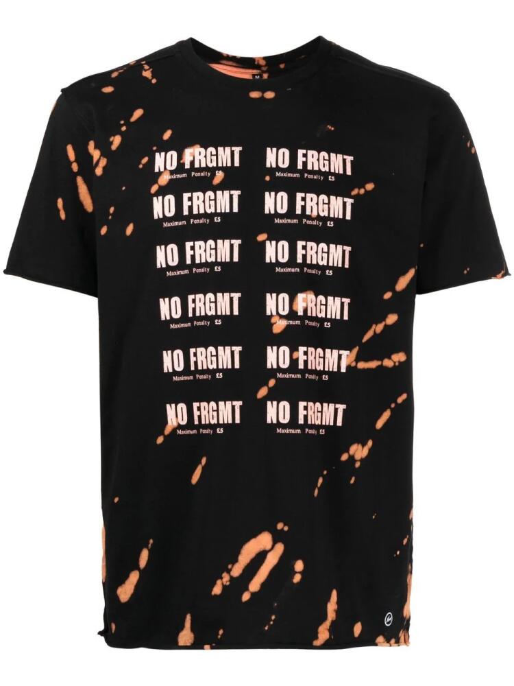 Stain Shade x Hiroshi Fujiwara bleached-effect T-shirt - Black Cover