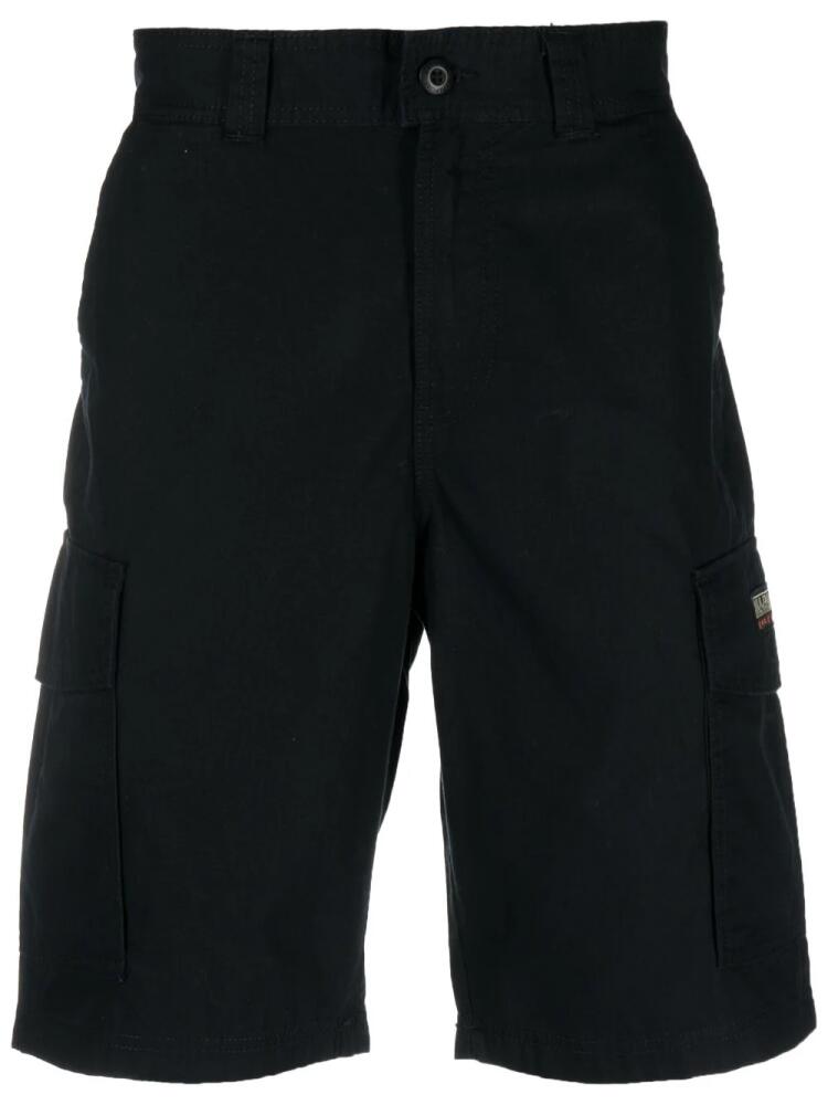 Napapijri logo-patch cargo shorts - Black Cover