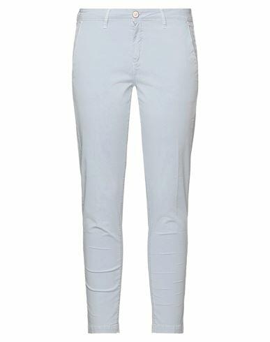 Barba Napoli Woman Pants Sky blue Cotton, Elastane Cover