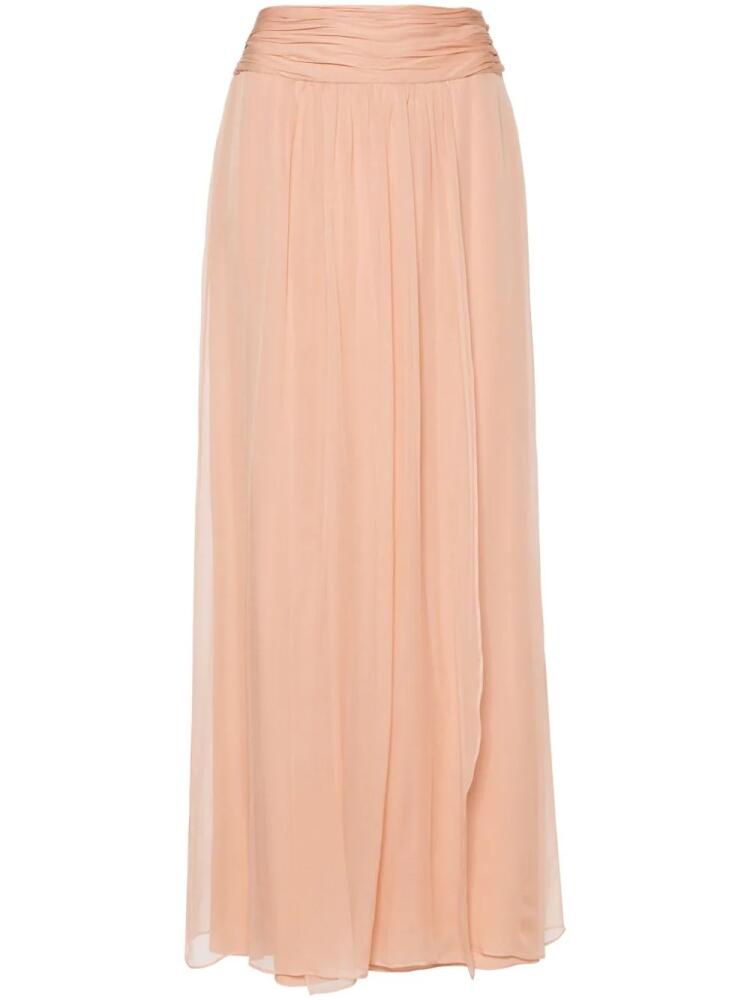 Alberta Ferretti silk maxi skirt - Pink Cover