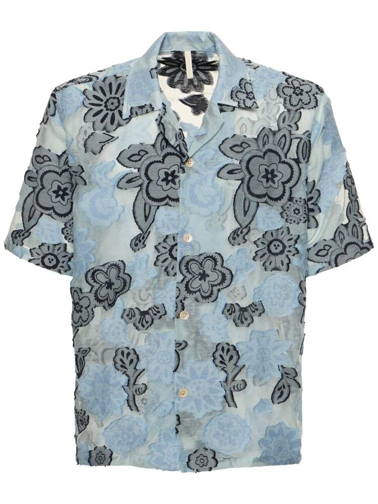 SUNFLOWER Cayo Print Cotton Blend Shirt Cover