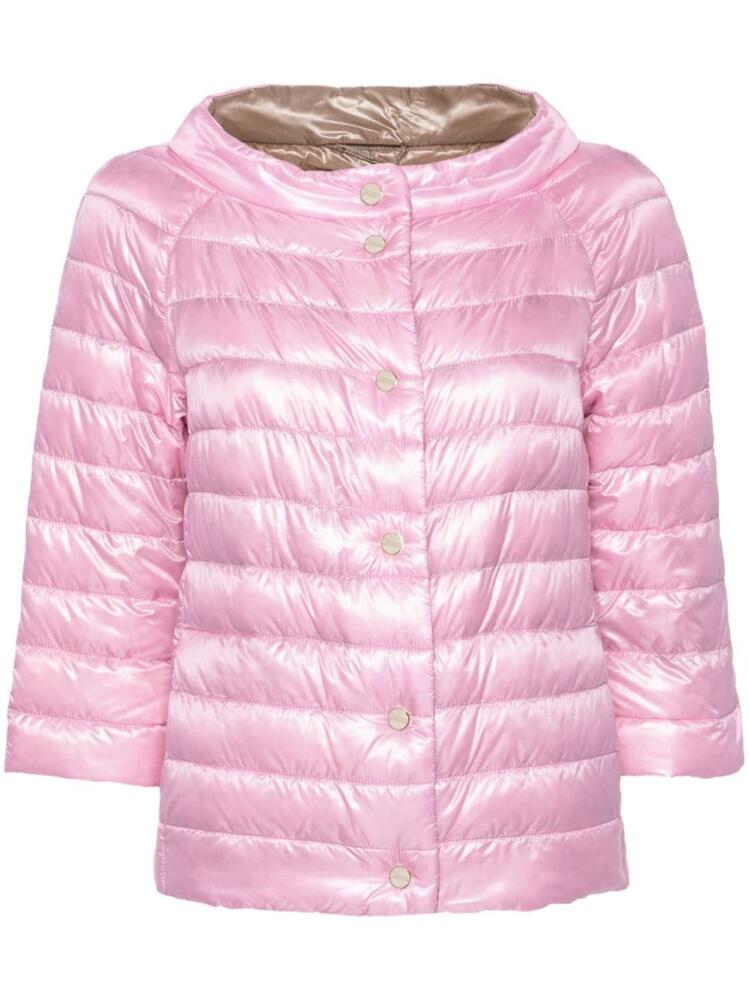 Herno reversible quilted puffer jacket - Pink Cover