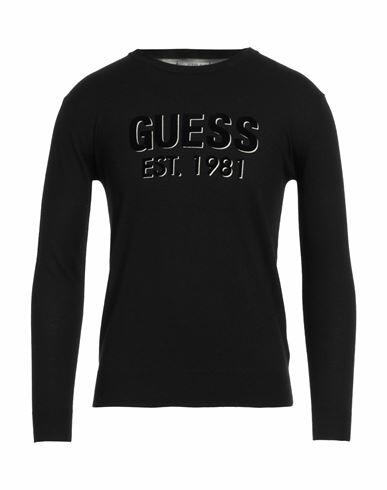 Guess Man Sweater Black Polyamide, Polyester, Silk, Wool Cover