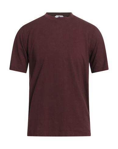 Kired Man T-shirt Burgundy Cotton, Elastane Cover