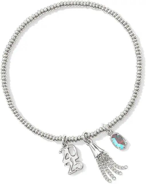 Kendra Scott 2025 Grad Stretch Bracelet (Silver Dichroic Glass) Bracelet Cover