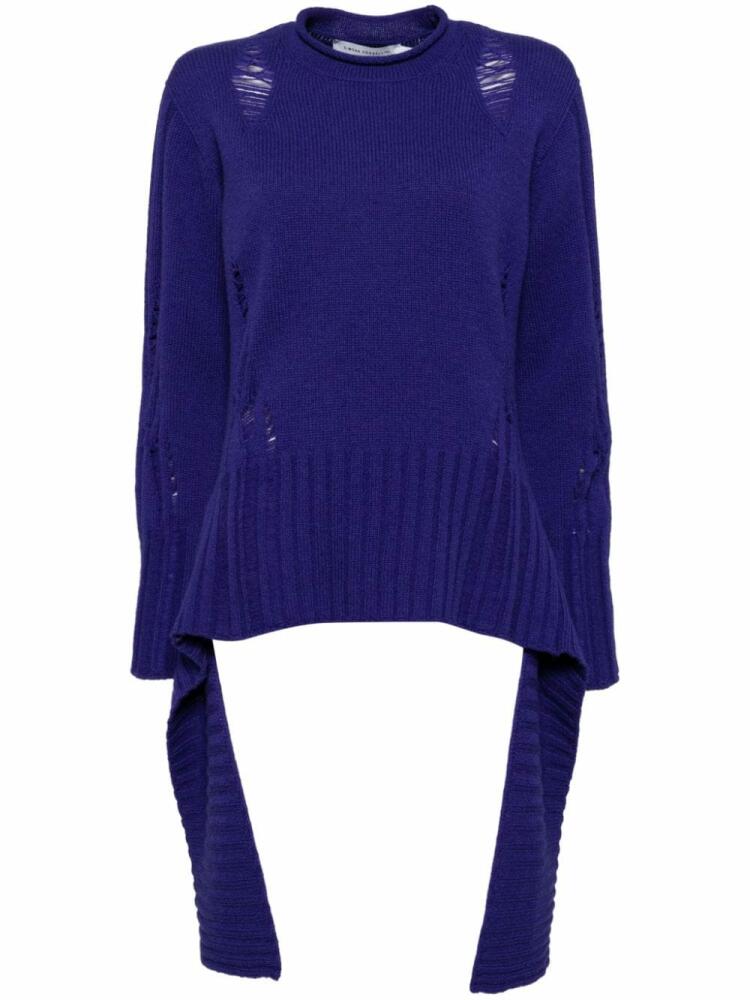 SIMONA CORSELLINI drop-stitched jumper - Purple Cover