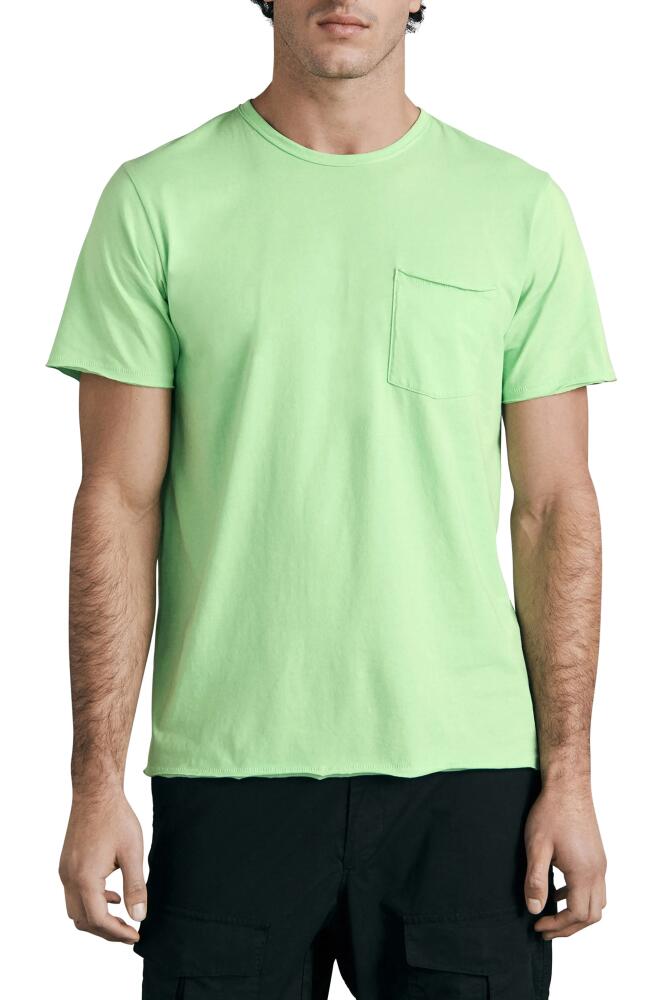 rag & bone Miles Organic Cotton Pocket T-Shirt in Ltgrn Cover