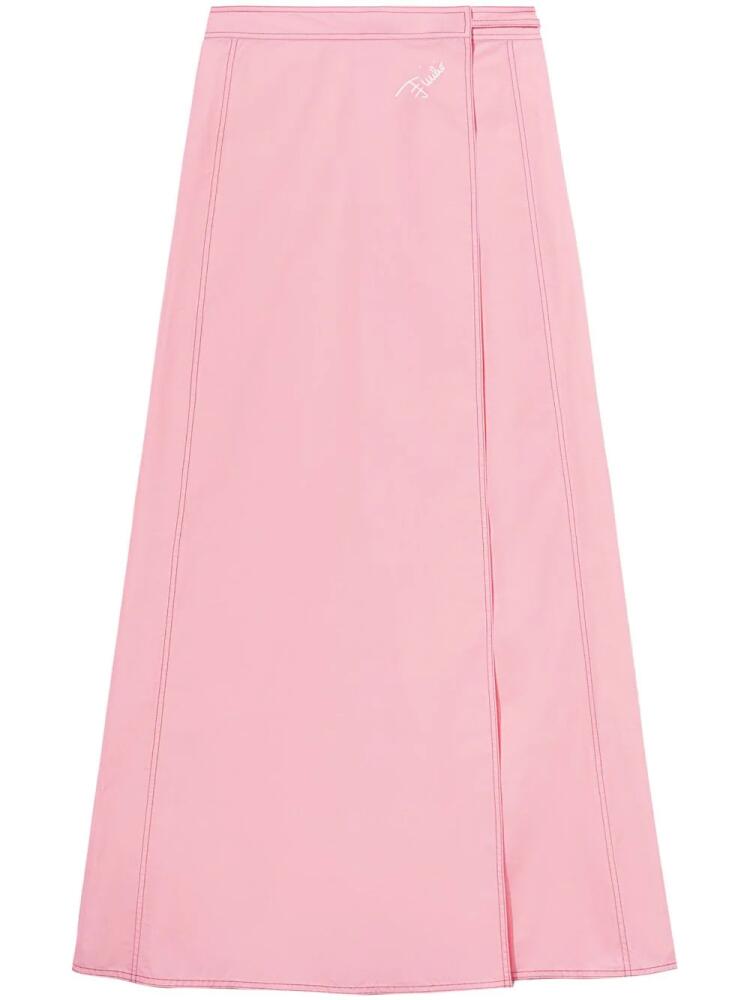 PUCCI logo-print maxi wrap skirt - Pink Cover