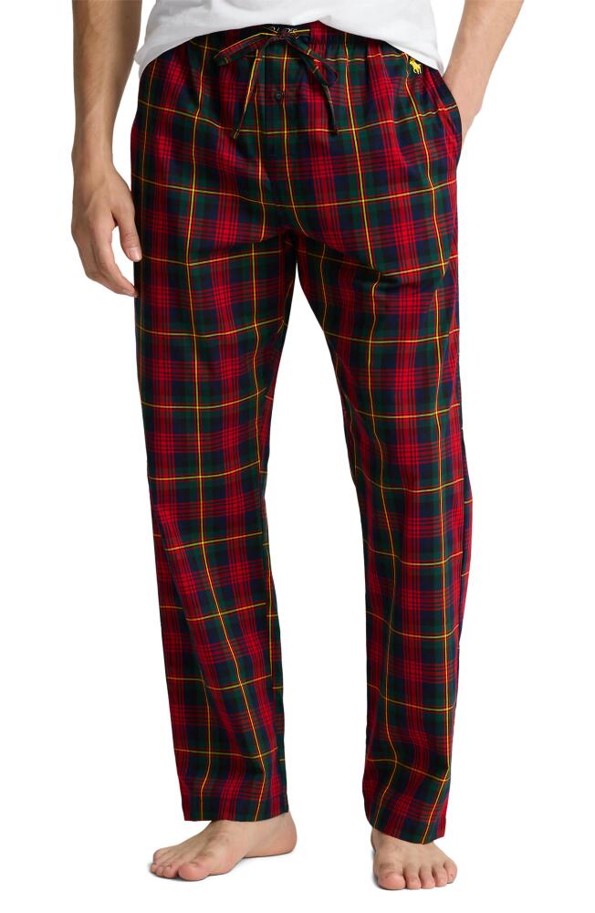 Polo Ralph Lauren Print Cotton Pajama Pants in Lkwd Pld/Gd Bg Pp Cover