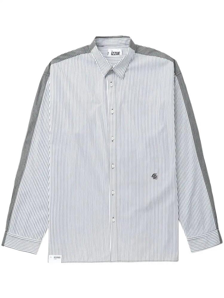 izzue striped cotton shirt - Grey Cover