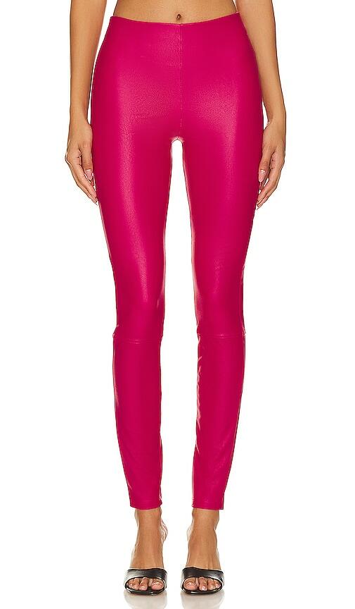 Good American Better Than Leather Legging in Fuchsia Cover