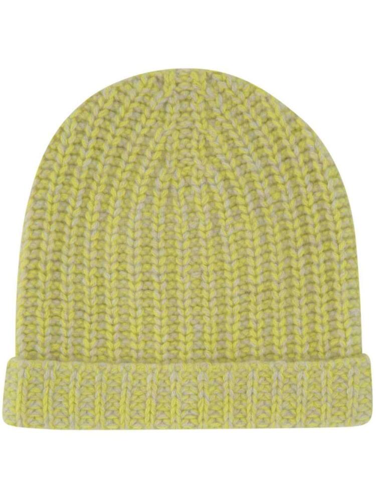 The Elder Statesman cashmere beanie hat - Green Cover