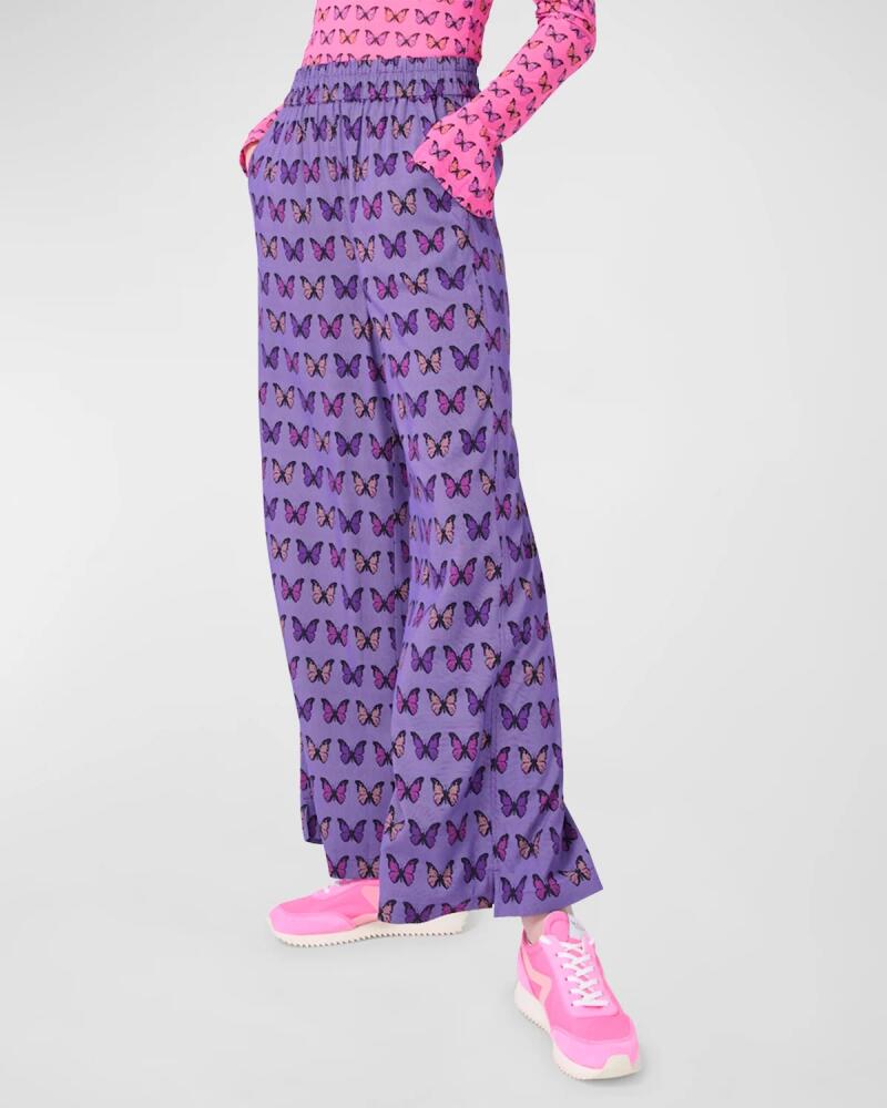 Terez Halftone Butterfly Wide-Leg Pants Cover