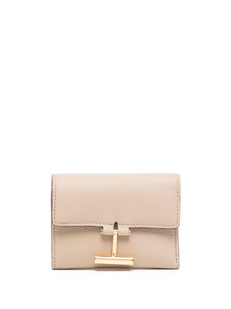 TOM FORD Tara leather wallet - Neutrals Cover