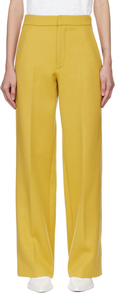 GAUCHERE Yellow Zip Trousers Cover