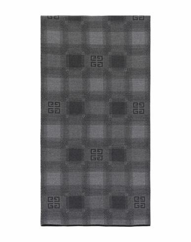 Givenchy Plaid 4g Logo Scarf Scarf Grey Wool, Virgin Wool Cover