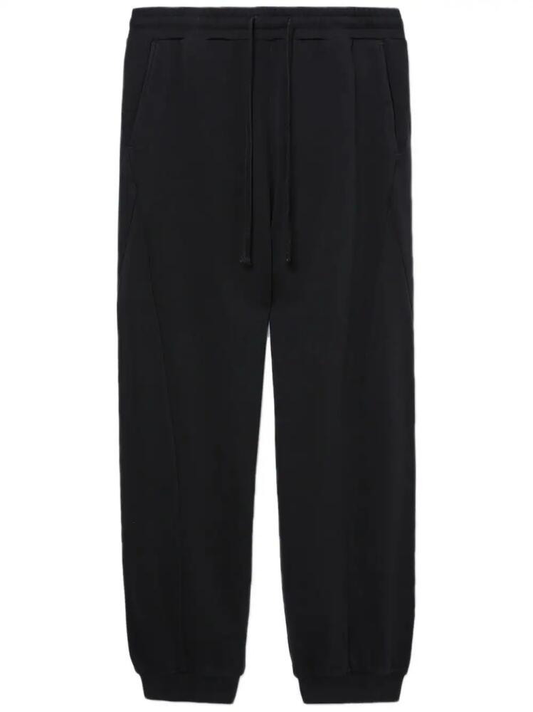 FIVE CM tapered-leg cotton track pants - Black Cover