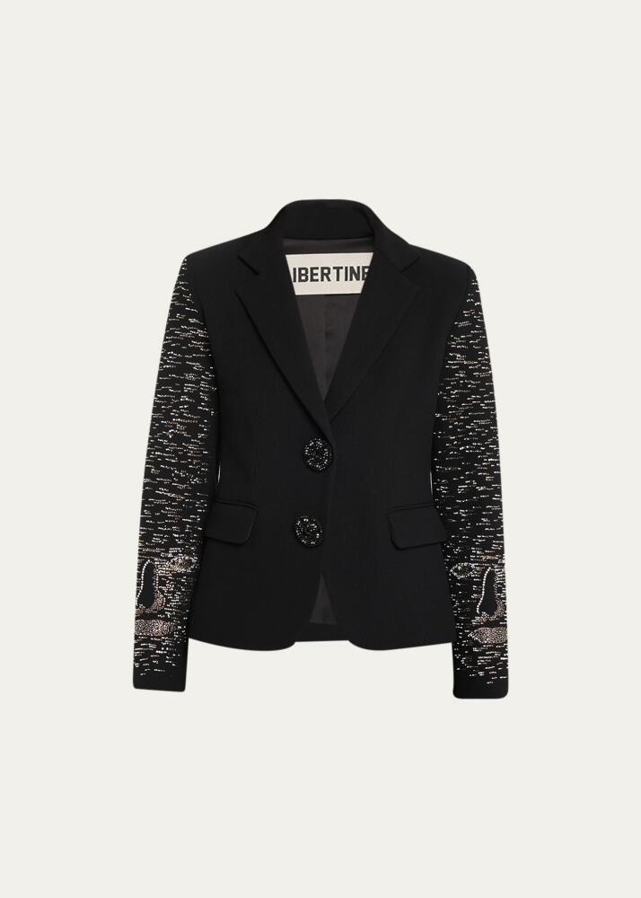 Libertine Bark Man Embellished Short Blazer Jacket Cover