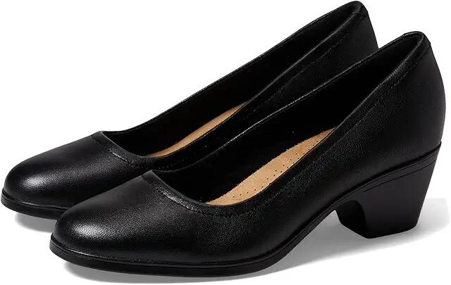 Clarks Emily2 Ruby (Black Leather) High Heels Cover