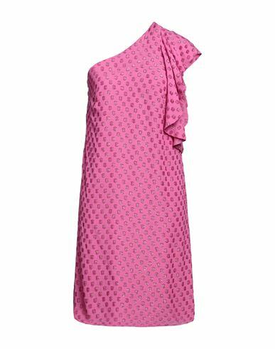 L' Autre Chose Woman Midi dress Fuchsia Viscose, Polyamide Cover