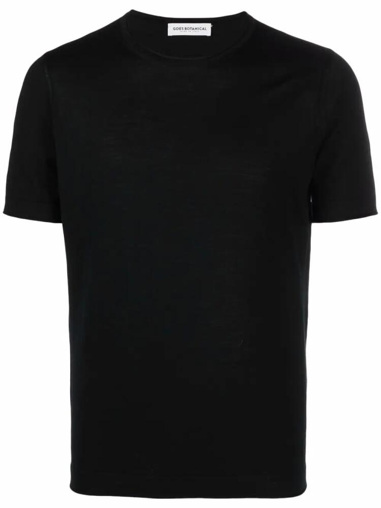 GOES BOTANICAL crew-neck fitted T-shirt - Black Cover