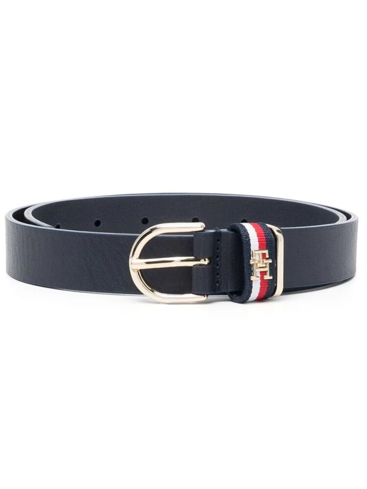 Tommy Hilfiger buckle-fastening leather belt - Blue Cover