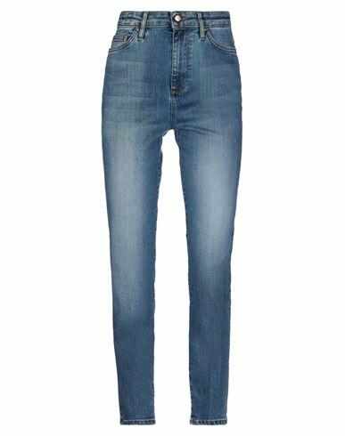 Don The Fuller Woman Jeans Blue Cotton, Elastomultiester, Elastane Cover