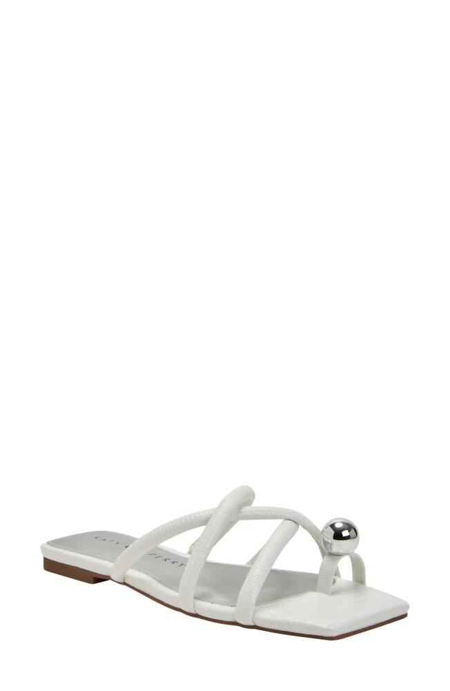 Katy Perry The Camie Slide Sandal in Optic White Cover