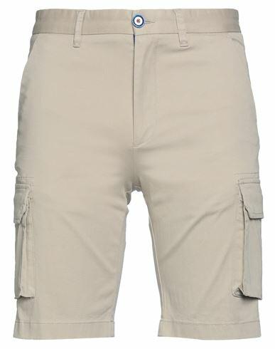 Fred Mello Man Shorts & Bermuda Shorts Beige Cotton, Elastane Cover