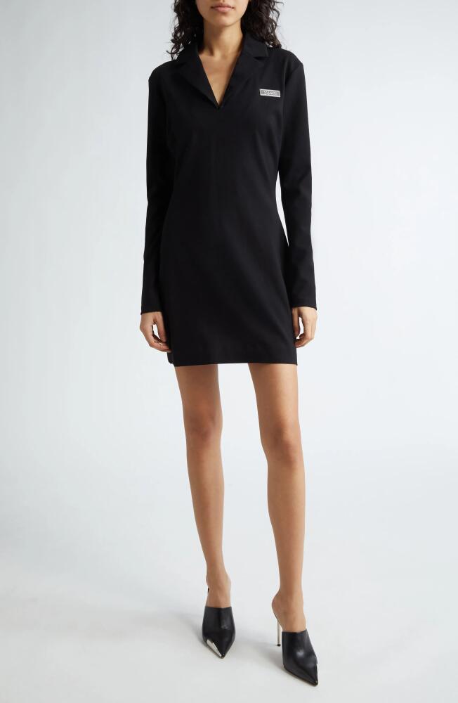 Coperni Tailored Long Sleeve Virgin Wool Dress in Black Cover