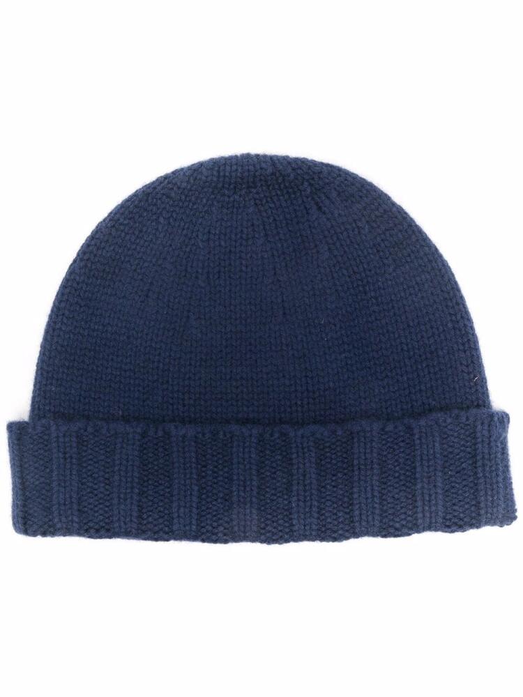 Drumohr knitted cashmere beanie - Blue Cover