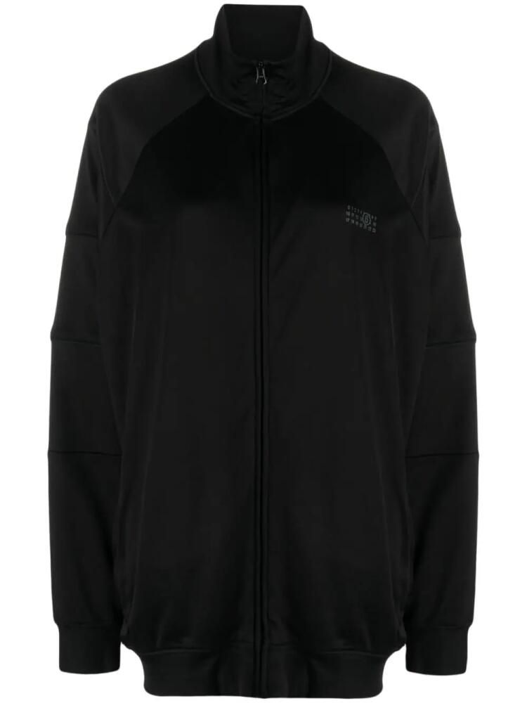 MM6 Maison Margiela high-neck zip-up sweatshirt - Black Cover