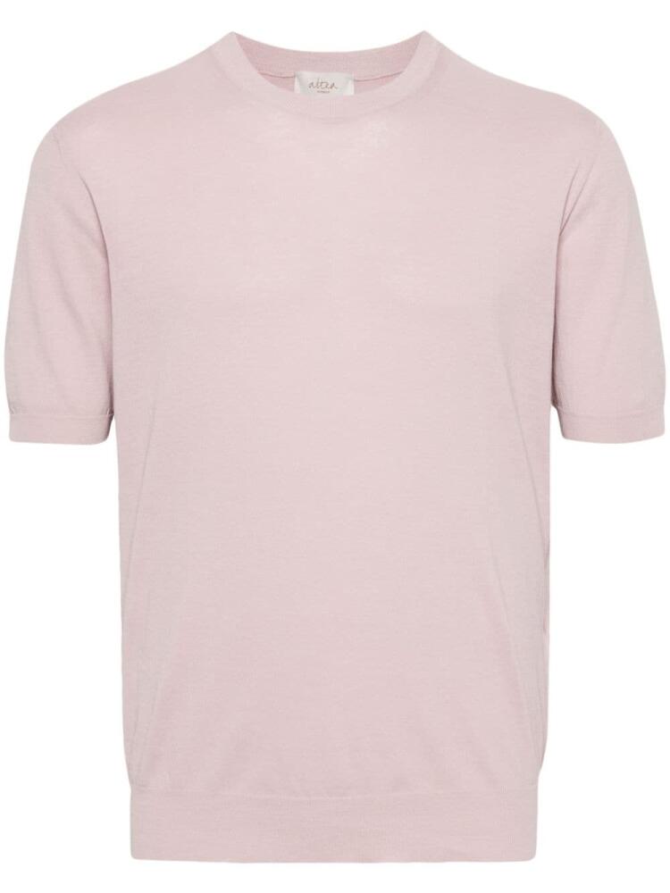 Altea fine-knit cotton T-shirt - Pink Cover