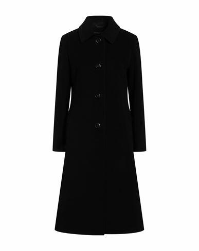 Cinzia Rocca Woman Coat Black Wool, Polyamide, Cashmere Cover