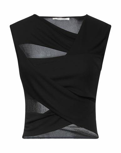 Gauchere. Woman Top Black Viscose Cover