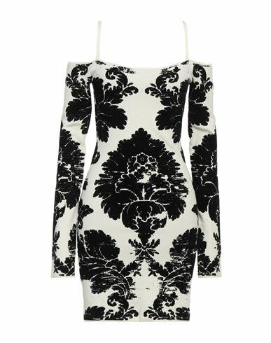 Just Cavalli Woman Mini dress White Viscose, Cotton, Polyester Cover