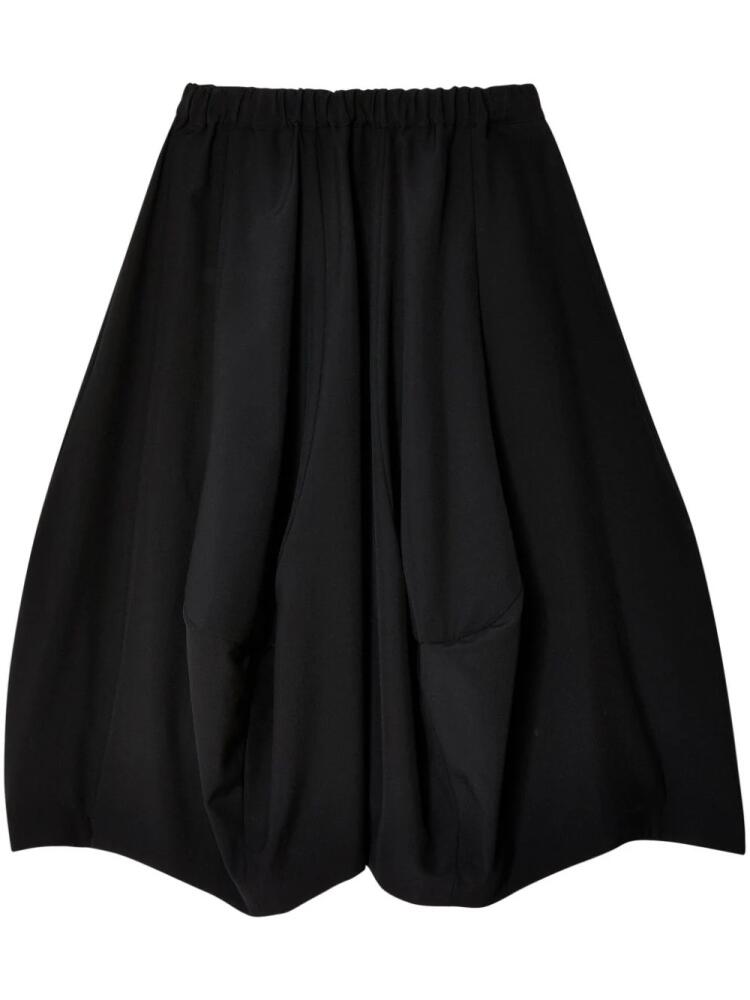 Comme Des Garçons Comme Des Garçons asymmetric flared wool midi skirt - Black Cover