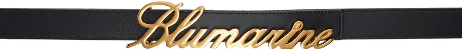 Blumarine Black Logo Belt Cover