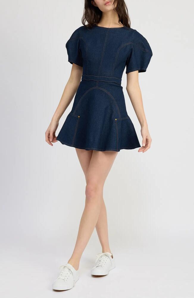 En Saison Dakota Denim Minidress in Indigo Cover