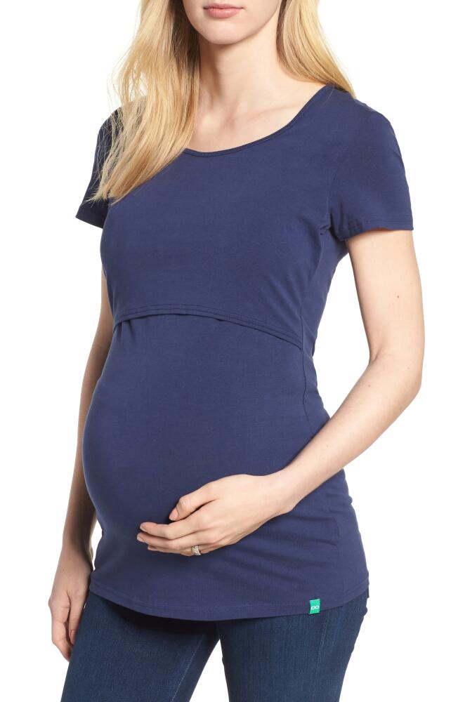 Modern Eternity Maternity/Nursing Tee in Navy Cover