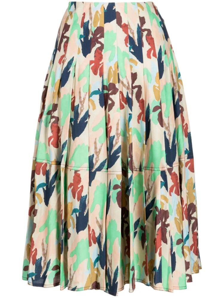 Paul Smith floral-print pleated skirt - Multicolour Cover