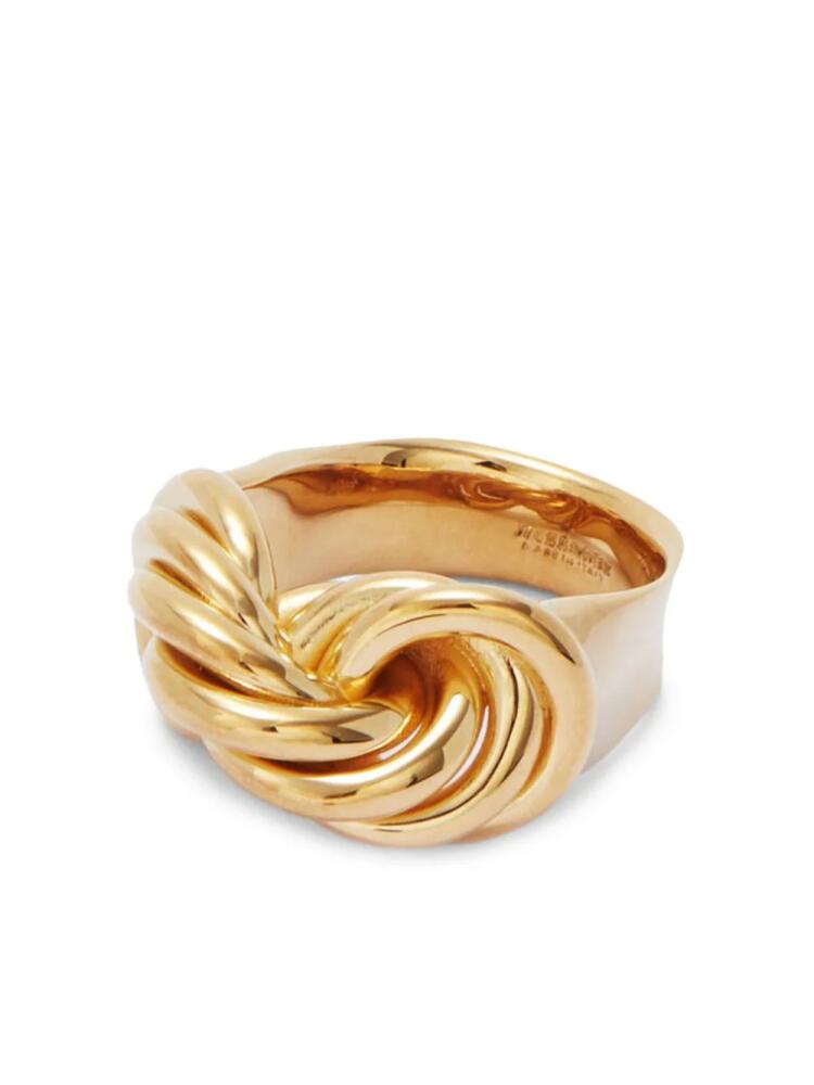 Jil Sander twist-detail handcrafted ring - Gold Cover