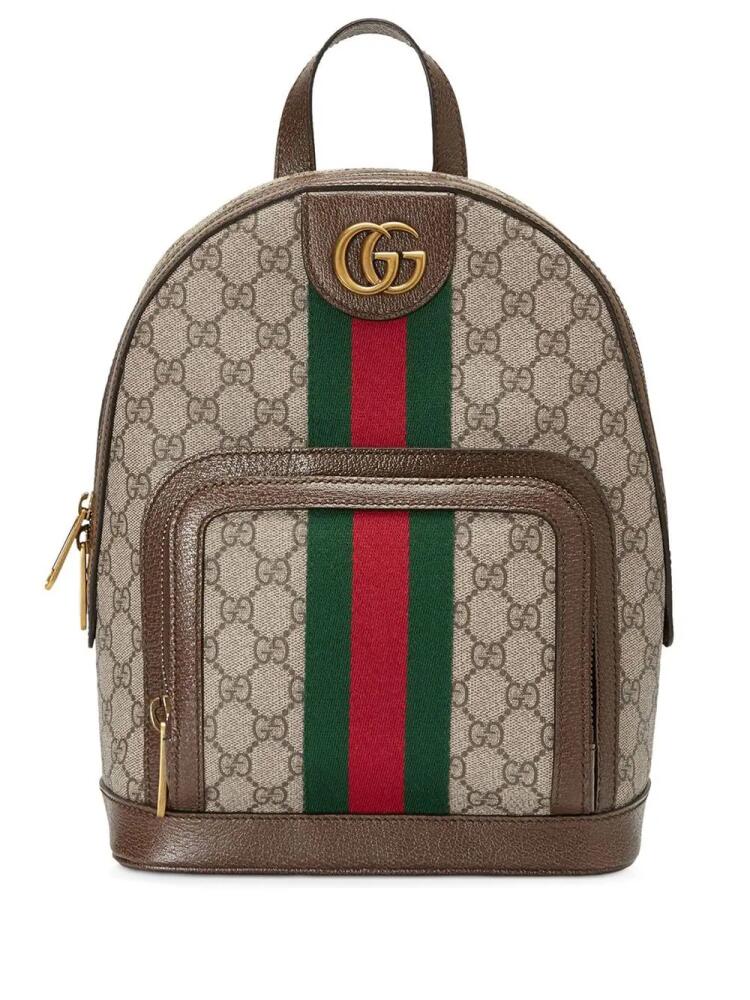 Gucci small Ophidia canvas backpack - Brown Cover