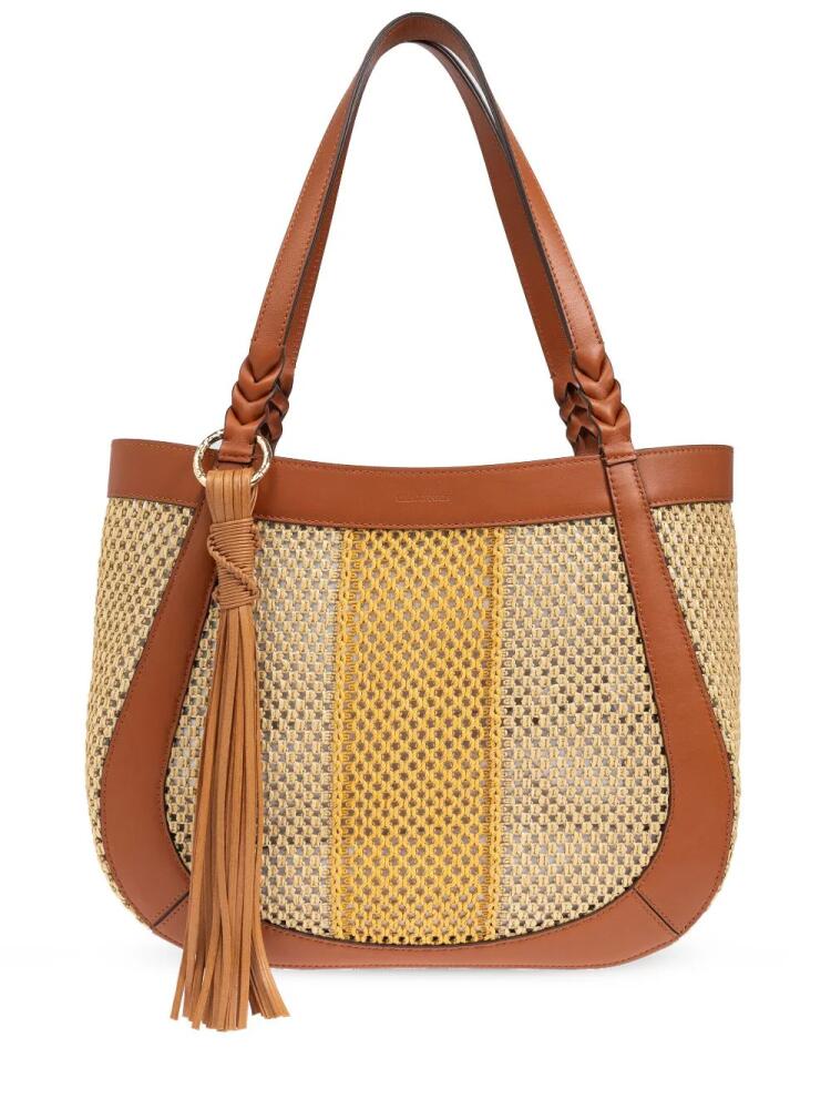 Ulla Johnson large mesh panelling tote bag - Brown Cover