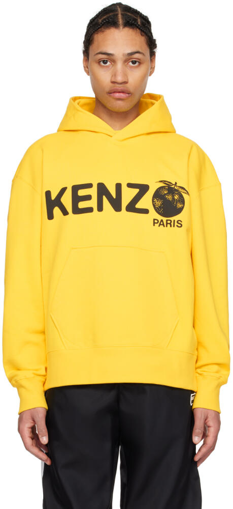 Kenzo Yellow Kenzo Paris Orange Hoodie Cover