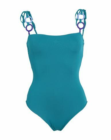 S And S Woman One-piece swimsuit Deep jade Polyamide, Elastane Cover