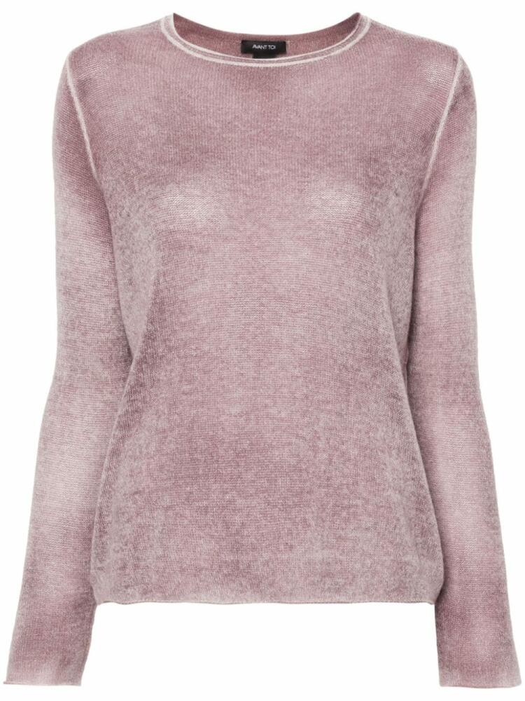 Avant Toi mélange cashmere jumper - Purple Cover