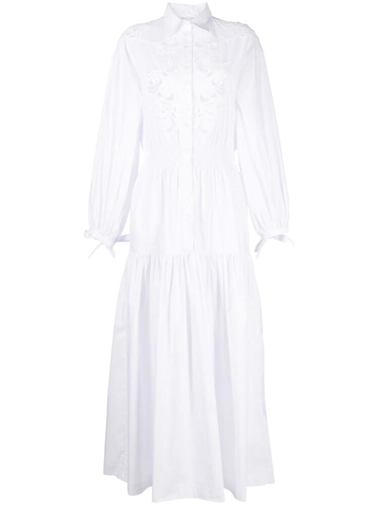 ERMANNO FIRENZE lace-detail cotton maxi dress - White Cover